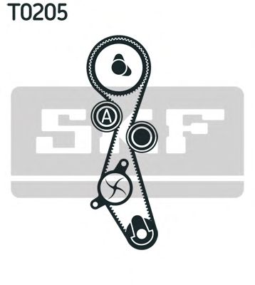 VKMC 03257 SKF - Насос охолоджуючої рідини + комплект зубчатого ремня1